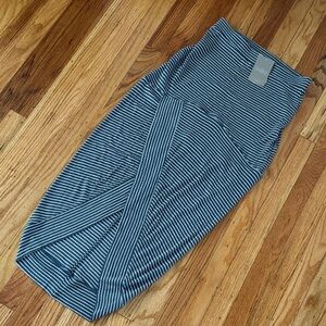 Anthropologie Bordeaux Striped Skirt